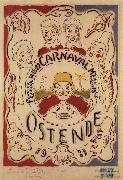Poster for the Carnival at Ostend James Ensor